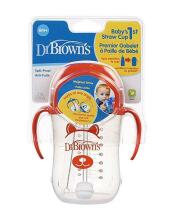 Dr.Browns First Straw Cup  Art.TC91013-INTL Mācību krūzīte ar salmiņu un atsvaru no 6 mēnešu vecuma,  270ml