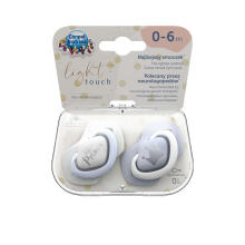 CANPOL BABIES silikona māneklītis, simetrisks ROYAL BABY, 0-6m, 2 gab, 22/650_blu