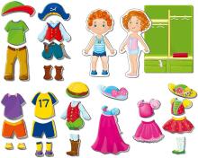 Roter Käfer Magnetic Game Dress Up Art.RK2110-02 Magnētiska spēle Modes dizaineri (Vladi Toys)