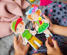 Roter Käfer Magnetic Game Dress Up Art.RK2110-02 Magnētiska spēle Modes dizaineri (Vladi Toys)