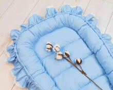 La Bebe™ Babynest Art.133390 Blue Ligzdiņa - kokons jaundzimušajiem