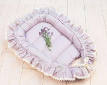 La Bebe™ Babynest Art.133393 Grey Ligzdiņa - kokons jaundzimušajiem