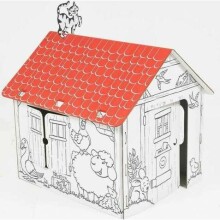 Annahouse Art.133435  Картонный домик-раскраска