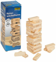 Idena Wooden Tower Mini Art.40206  Настольная игра Башня баланса (Дженга)