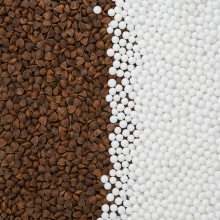 La Bebe™ Light Refill 8 L Art.133591 Filling for poufs and bean bags (DIY)  — mixture of polystyrene beads and buckwheat hulls