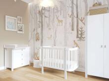 YappyKids Etude Art.133670 Sky Grey Детский комод с пеленальной поверхностью