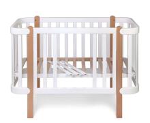YappyKids Etude Art.133674 White  Детская деревянная кроватка