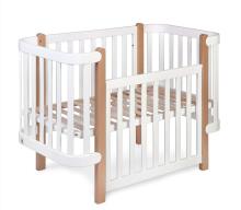 YappyKids Etude Art.133674 White  Детская деревянная кроватка