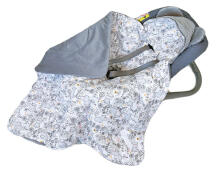 La bebe™ Swaddle Velur+Cotton 90x90 Art.133708 Yellow Высококачественное детское двустороннее легкое одеяло-конверт с капюшоном (90x90 см)