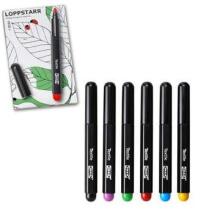 Made in Sweden Loppstarr Art.202.597.53 Krāsainie  flomasteri uz drēbem, 6gb.