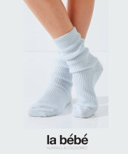La bebe™ Wool Angora Socks Art.134227 Cloud  Детские шерстяные носочки