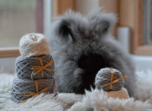 La bebe™ Wool Angora Socks Art.134227 Cloud  Детские шерстяные носочки