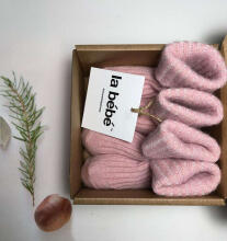 La bebe™ Wool Angora Socks Art.134227 Cloud  Детские шерстяные носочки