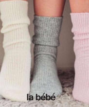 La bebe™ Wool Angora Socks Art.134227 Cloud  Детские шерстяные носочки