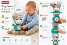 Fisher Price Interactive Musical Moose Art.GJB21  Interaktīva rotaļlieta Muzikālais Alnis (krievu.val)