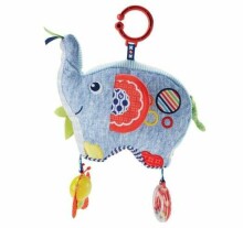 Fisher Price Activity Elephant Art.FDC58 Piekarināmā mīkstā rotaļlieta Zilonītis