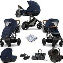KinderKraft Prime  2 in1 Art.KKWPRIMNAVY200 Deep Navy  Universālie rati 2 in1