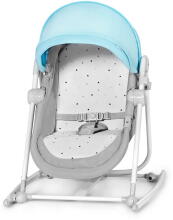 KinderKraft'21 Unimo Grey 5 in 1 Art.KBUNIMUPBLU0000 Blue Bērnu šūpuļkrēsliņš-gultiņa pieci vienā