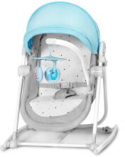 KinderKraft'21 Unimo Grey 5 in 1 Art.KBUNIMUPBLU0000 Blue Bērnu šūpuļkrēsliņš-gultiņa pieci vienā