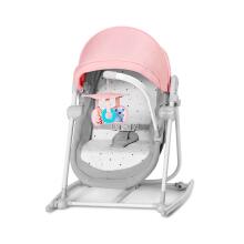KinderKraft'21 Unimo Grey 5 in 1 Art.KBUNIMUPPNK0000 Pink Кроватка - колыбель - качалка 5в1
