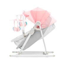 KinderKraft'21 Unimo Grey 5 in 1 Art.KBUNIMUPPNK0000 Pink Кроватка - колыбель - качалка 5в1