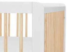 Kinder Kraft Lunky  Art.KFLUNK0MWHT0000 White  детская кроватка с матрасом 120x60см