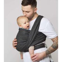 Womar Zaffiro Be Close CH-03 Grey Leaves Zīdaiņu slings