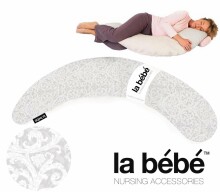 La Bebe™ Moon Maternity Pillow Cover Art.134347 Classic Grey Papildus PĀRVALKS pakaviņam 195 cm