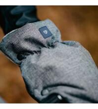 Ratiņu cimdi-mufta WOOL (divdaļīgie) MELANGE Navy Blue Womar M-070