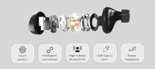Garett In-ear Wireless Earphones Sound Lite  Art.134659 White Bezvadu austiņas