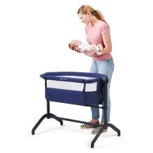 KinderKraft'22 Bea Art.KLBEA000NAV0000 Navy  Кроватка колыбель - качалка