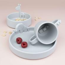 Done by Deer Peekaboo plate Elphee, Grey