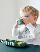 Done by Deer Mini Silicone Mug Art.229745 Green Silikona glazīte