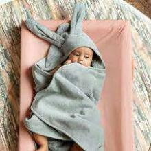 Elodie Details Hooded Towel Art.226948 Green Bunny