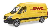 BRUDER 1:16 piegādes auto MB Sprinter DHL ar vadītāju, 02671