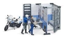 BRUDER 1:16 policijas iecirknis ar policijas motociklu, 62732