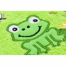Fillikid Frog Art.1032-24  Махровое полотенце с капюшоном 75 х 75 см