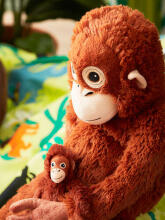 Made in Sweden Djungelskog  Art.004.028.08 Augstvērtīga mīksta plīša rotaļlieta Orangutans