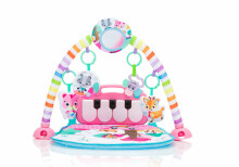 Fillikid Funkids Pianomat Art.CC9691 Pink Детский развивающий коврик с пианино и дугой с подвесками, со звуком