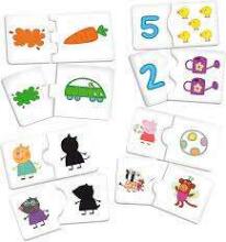 Lisciani Giochi Edugames Peppa Pig Art.89208 Развивающий игровой набор 10 в 1 цифры, цвета, формы, логика, пазлы, память, последовательность.