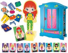 Lisciani Giochi Monstessori Fashion Doll  Art.85897 Монтессори Одень Куклу