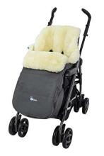 Alta Bebe Lambskin Footmuff Nordkap Art.MT2490LP-64 Dark Grey Guļammaiss  ratiem ar dabisku aitas vilnas 98 x 45 x 15cm