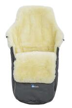 Alta Bebe Lambskin Footmuff Nordkap Art.MT2490LP-64 Dark Grey Guļammaiss  ratiem ar dabisku aitas vilnas 98 x 45 x 15cm
