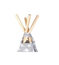Telts TIPI grey stars 180x115x115 cm (8703)