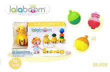 LALABOOM pērļu komplekts Pull Along Duck, 10gab.,  BL330