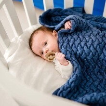 La Millou Merino Wool Blanket  Art.135501 Evergreen  Детское одеяло из 100% мерино шерсти ,85x85см
