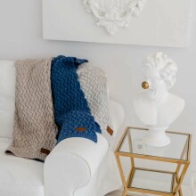 La Millou Merino Wool Blanket  Art.135501 Evergreen  100% meriinovillast beebitekk, suurusega 85x85cm
