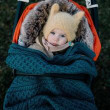 La Millou Merino Wool Blanket  Art.135507 London Twist  Детское одеяло из 100% мерино шерсти ,85x85см