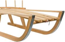 Wood Sledge Art.135819  Детские деревянные санки со спинкой, особо выносливые (без ручки) 90см