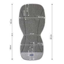 Womar Liner Air 85 cm Art.135823 Graphite Leaves trolley insert